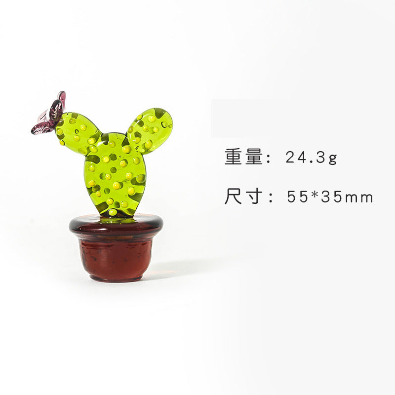 Wholesale Cactus Potted Glaze  Ornaments