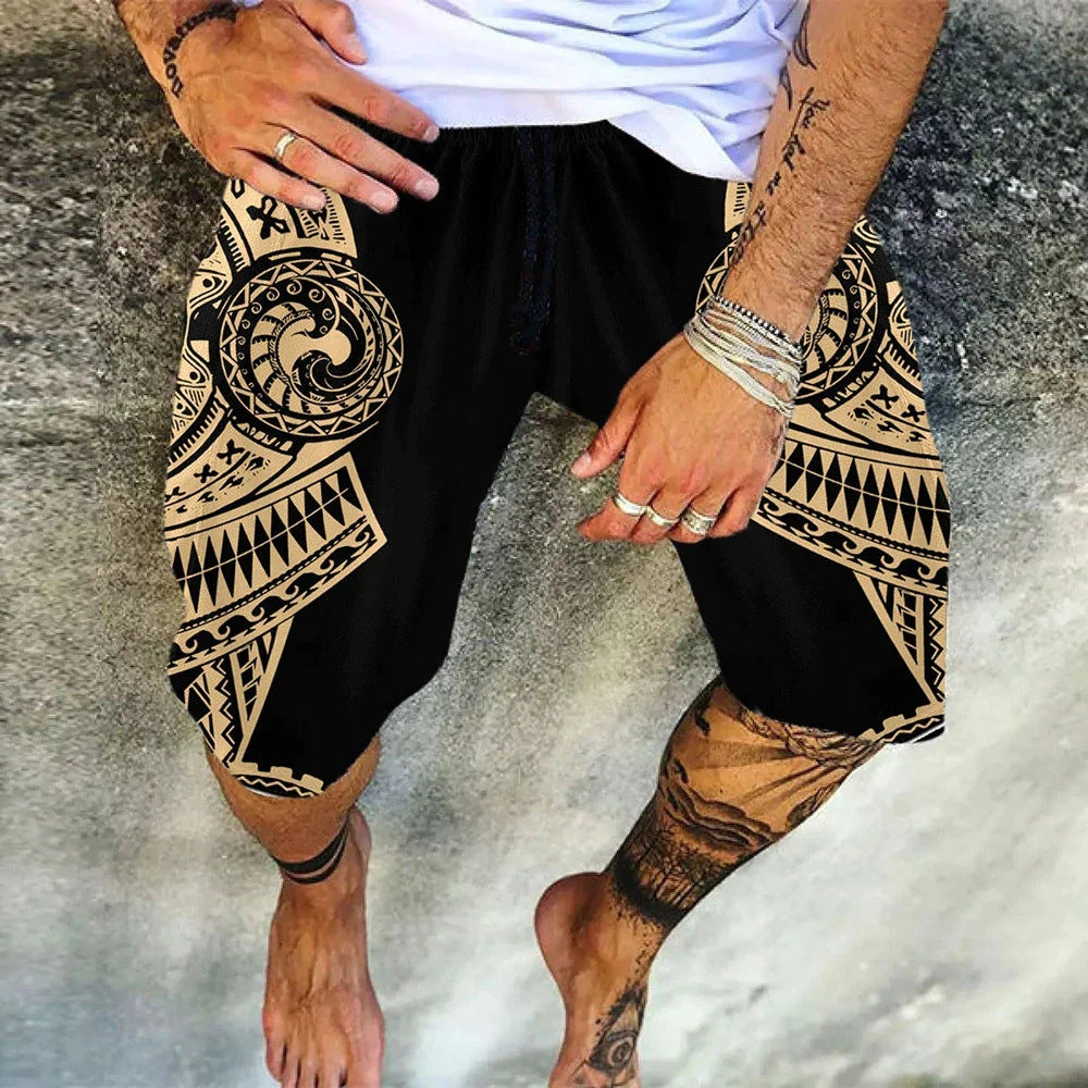 Wholesale 3D beach shorts trend color map printing surf shorts for men and women Swimwear