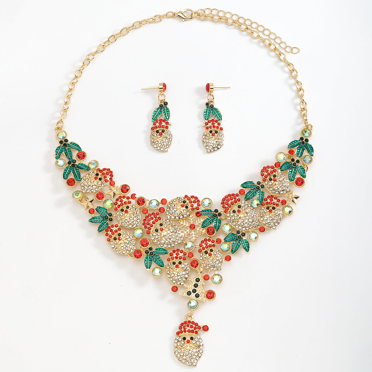 Wholesale 6pcs/pack Christmas Tree Five-pointed Star Snowflake Jewelry Set