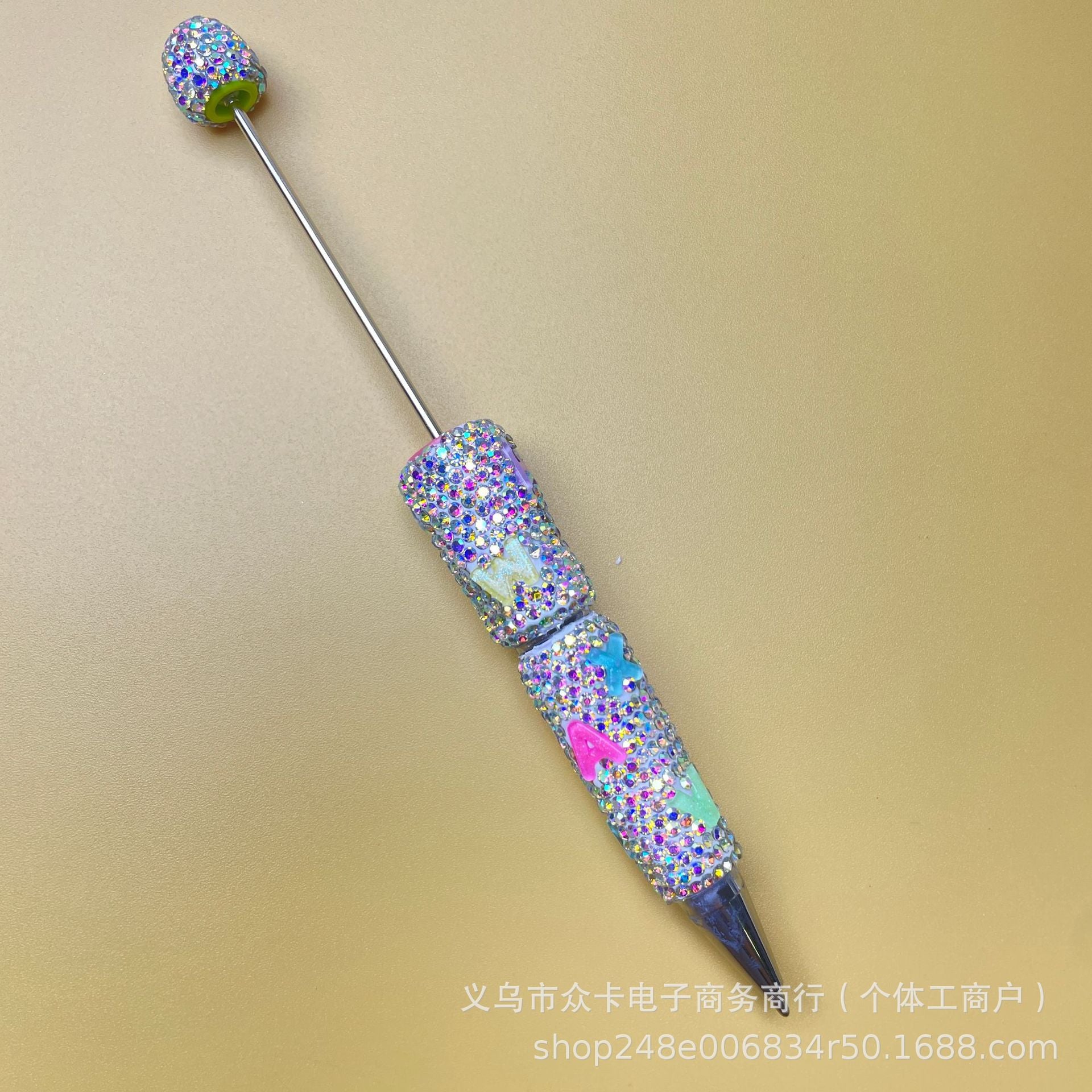Wholesale 10pcs Letter Pearl  Rhinestone DIY  Fancy Beadable Pens