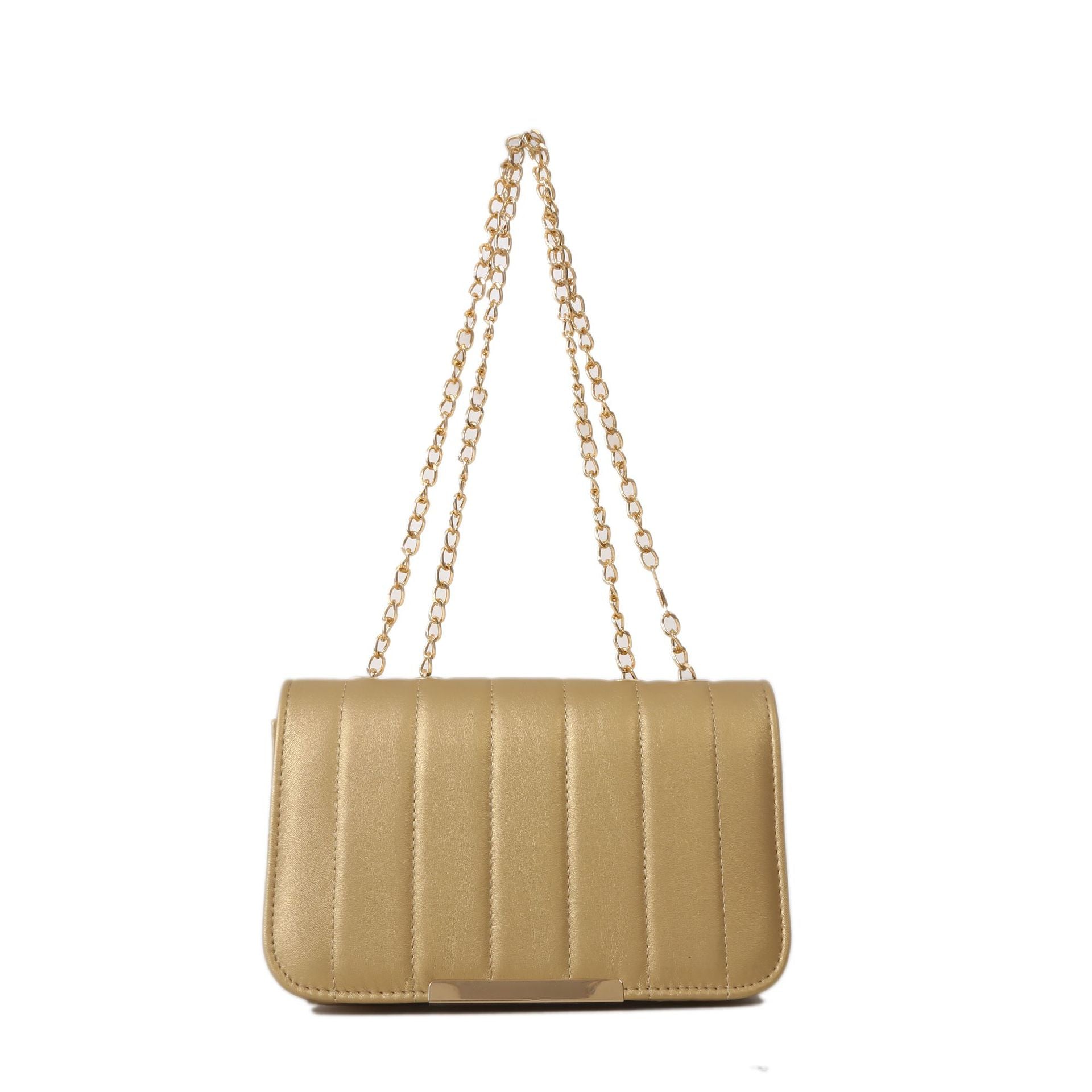 Wholesale Fashion Simple Texture Embroidery Chain Stylish Versatile Handbag