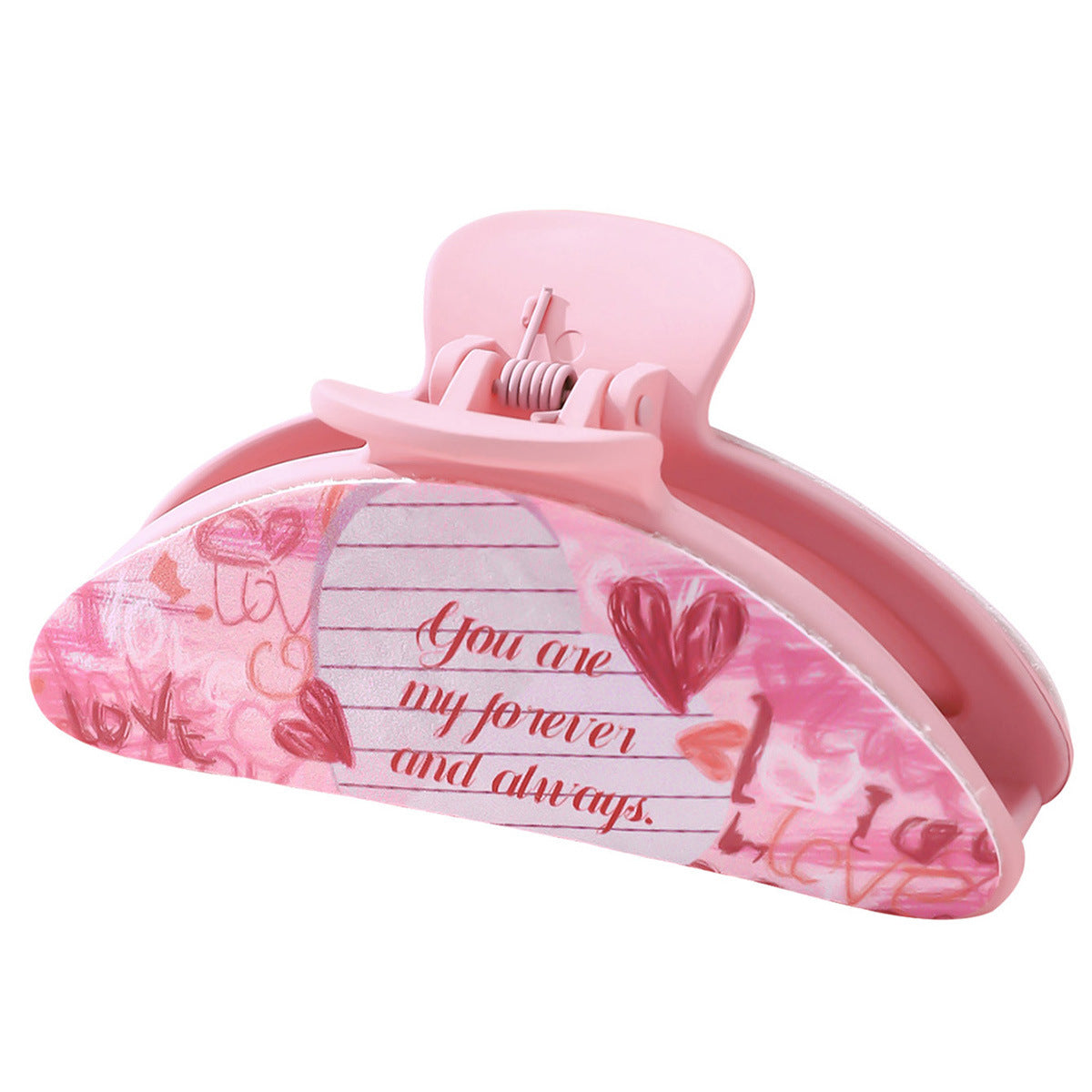 Wholesale Valentine's Day Love Leather Hair Clips