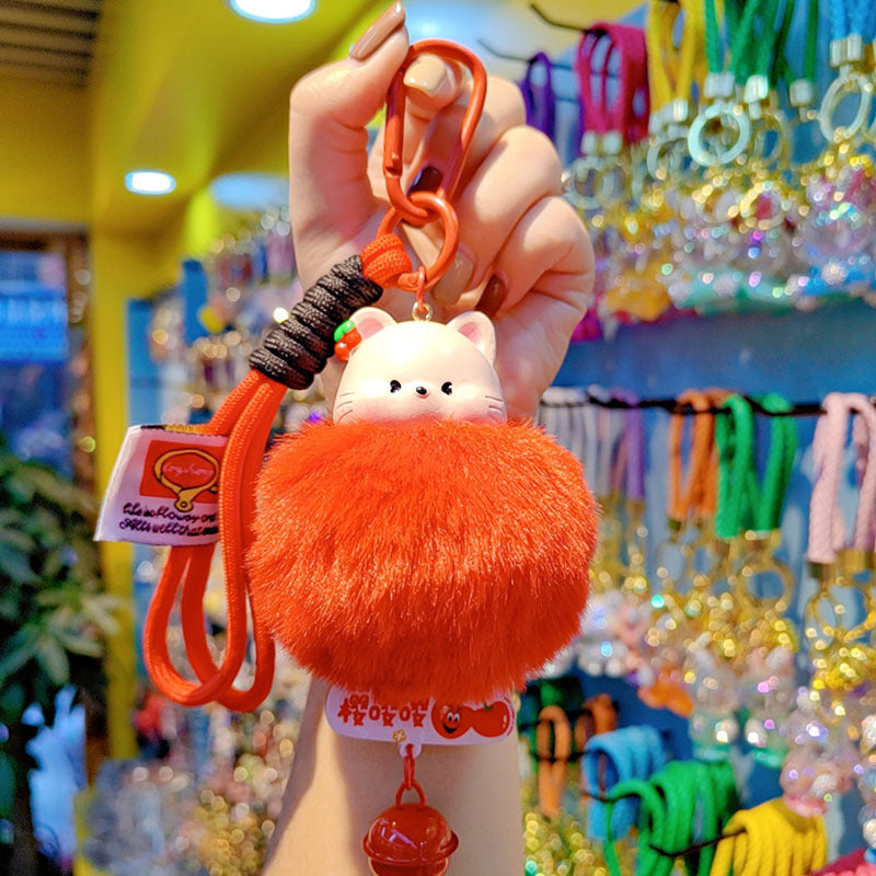 Wholesale Cute Fruit Animal Bell Keychain