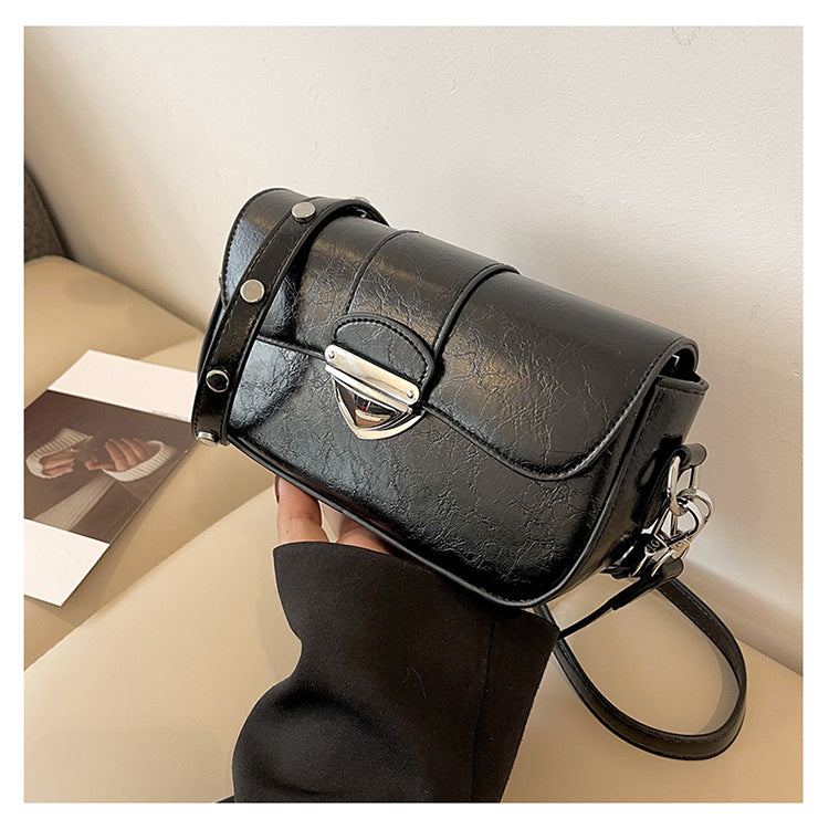 Wholesale PU Lock Buckle Lifting Diagonal Cross Bag