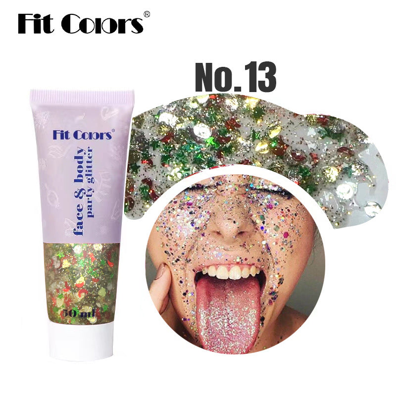 Wholesale Mermaid Scale Face Body Lip Sequins Eye Shadow Colorful Sequins