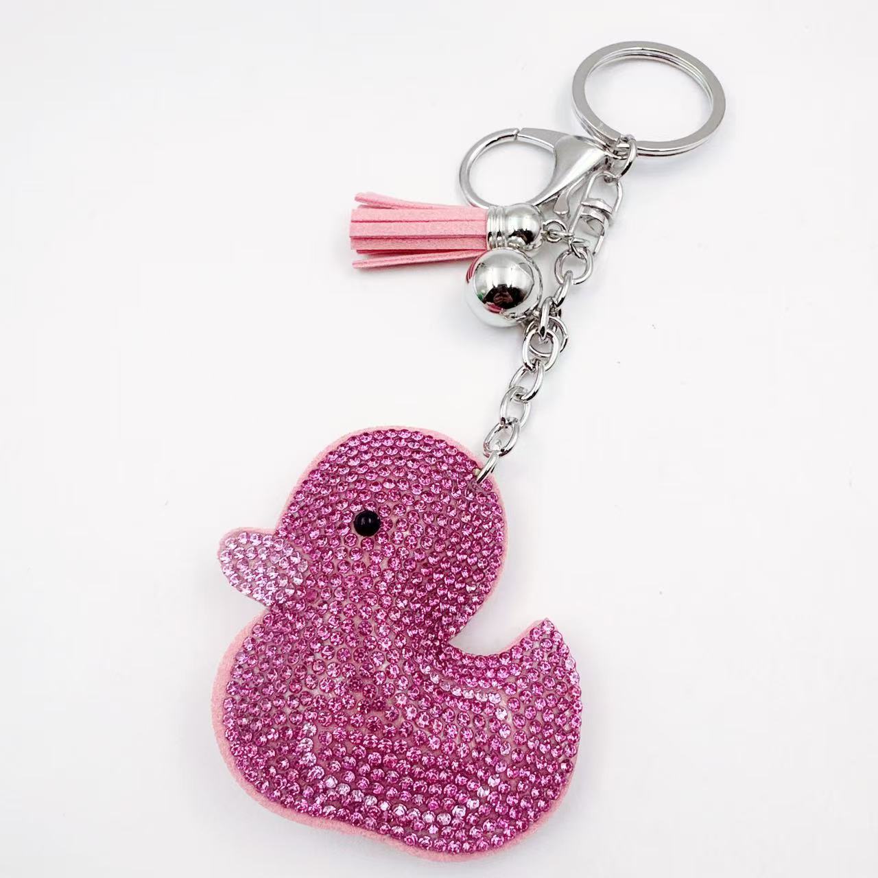 Wholesale  creative cartoon animal diamond key chain Cute Keychain