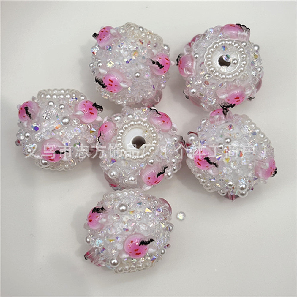 Wholesale 30pcs/pack flower ball DIY beaded
