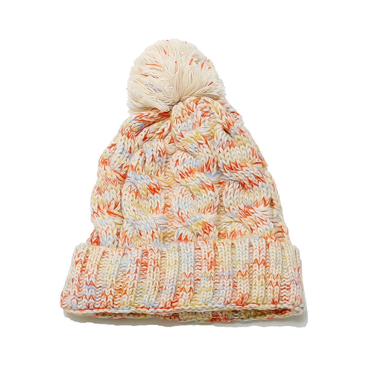 Wholesale Autumn and Winter New Outdoor Fleece Thickened Plaid Knit Hat for Women