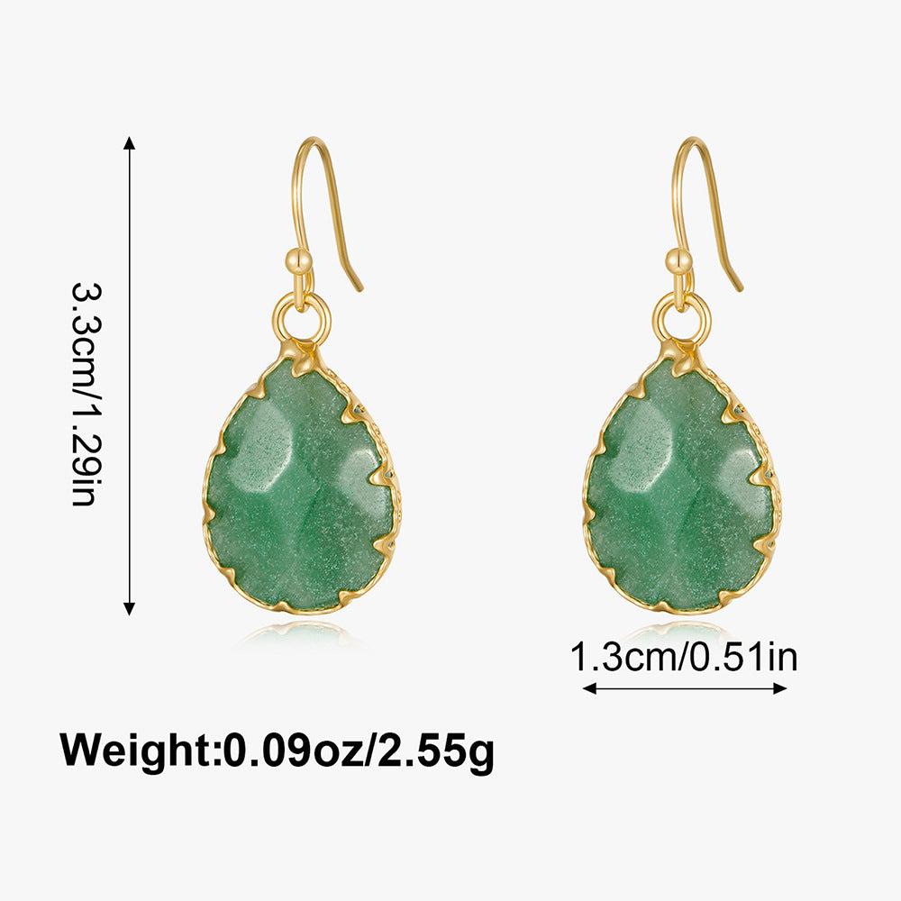 Wholesale Hollow out sunflower Turquoise Earrings