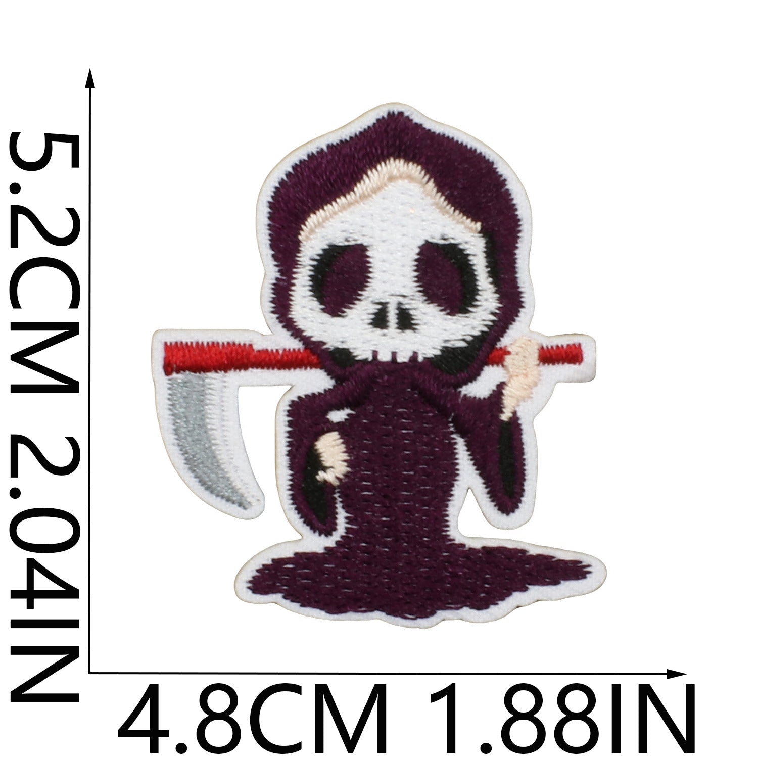 Wholesale   Web Ghost Embroidered Iron On Patches Polyester Thread Sheet For ets Backpacks