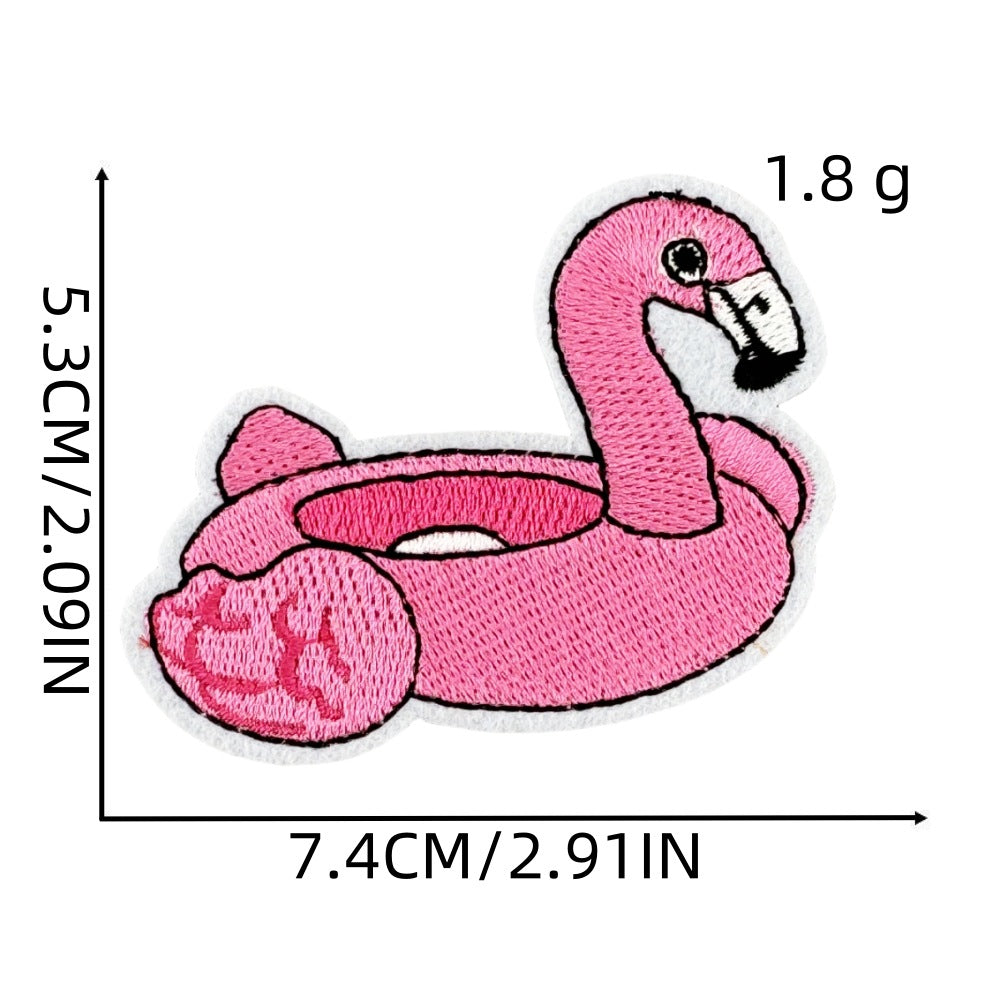 Wholesale DIY Embroidery Patch Cute Hawaiian Party Hat Clothes Decoration FS