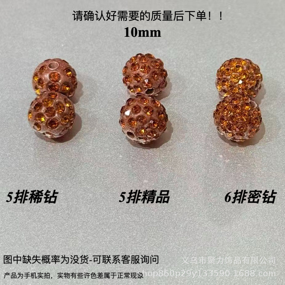 Wholesale 100pcs Polymer Clay Diamond Beads Loose Spacer Beads For DIY Jewelry Making Trendy Fashion Accessory For Resale