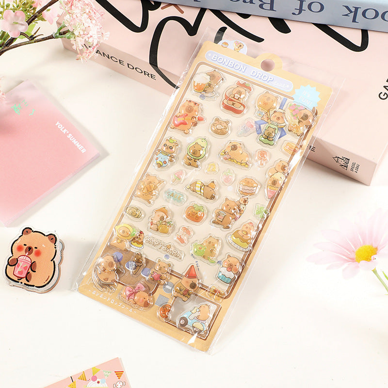 Wholesale Ocean Planet Cartoon Cute Animal 3D Stickers OLY Exclusive