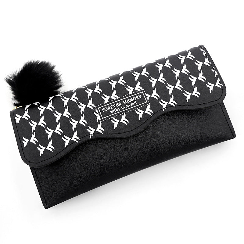 Patrón geométrico de PU al por mayor billetera larga