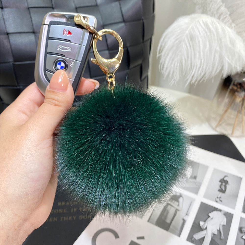 Wholesale 9cm Fur Ball Keychain