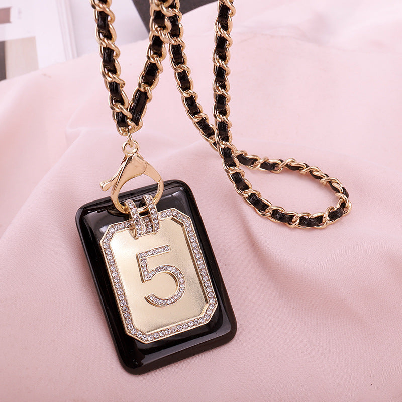 Wholesale Crystal Full Diamond Pendant Alloy Necklaces