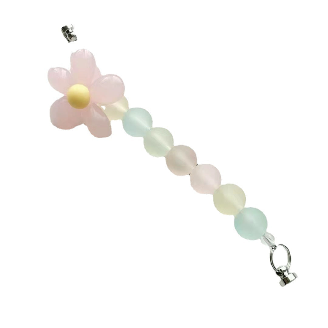 Cadena de telefonía móvil de flores acrílicos al por mayor