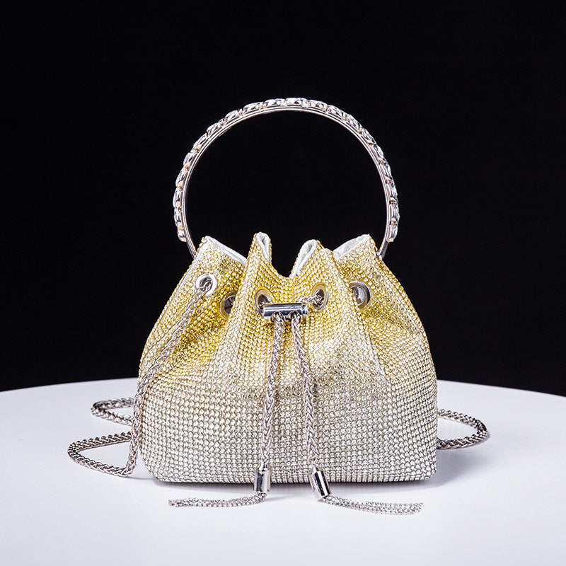 Wholesale Rhinestone Acrylic Fashion Diamond-encrusted High-end Evening Handbag Chain Bag Shoulder Bag