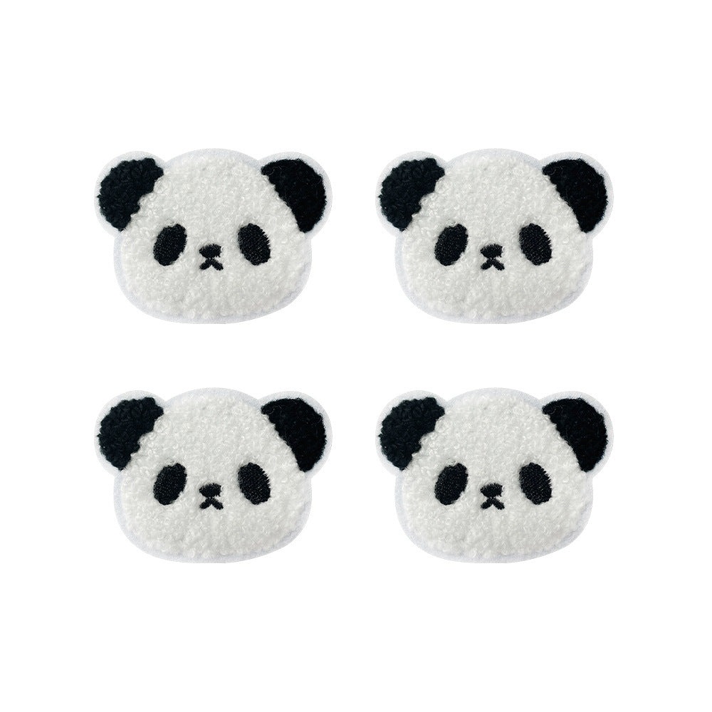 Wholesale Trendy Cartoon Panda Embroidered Patch With Iron On Backing For Coat Bag Home Decor Boutique Resale Accessory