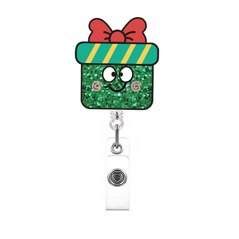 Wholesale Christmas cartoon gift Badge Reels