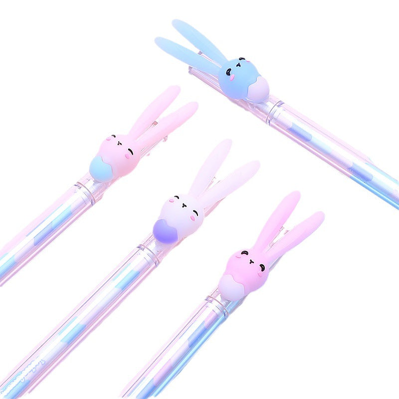 Wholesale Silicone Cartoon Cute Creative Long Ears Ice Cream Rabbit Gel Pen