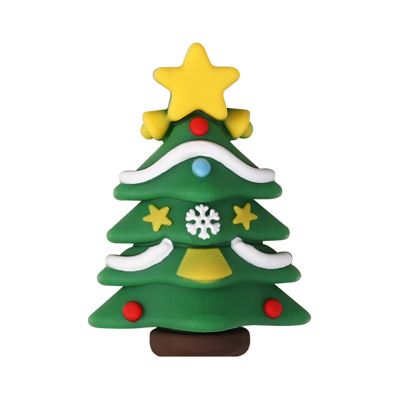 Wholesale 20pcs/pack Christmas Creative 3D  Silicone Beads