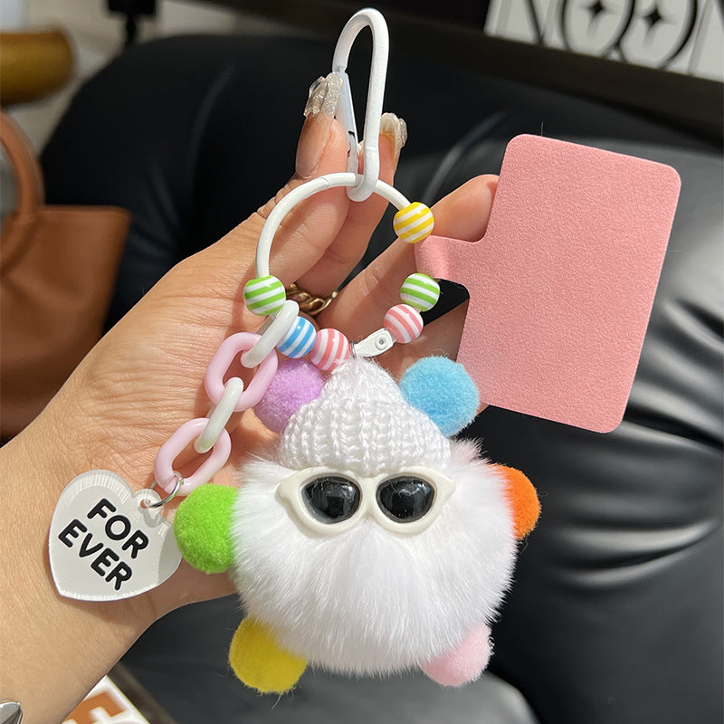 Wholesale Wholesale cute Rex rabbit fur briquettes bag pendants