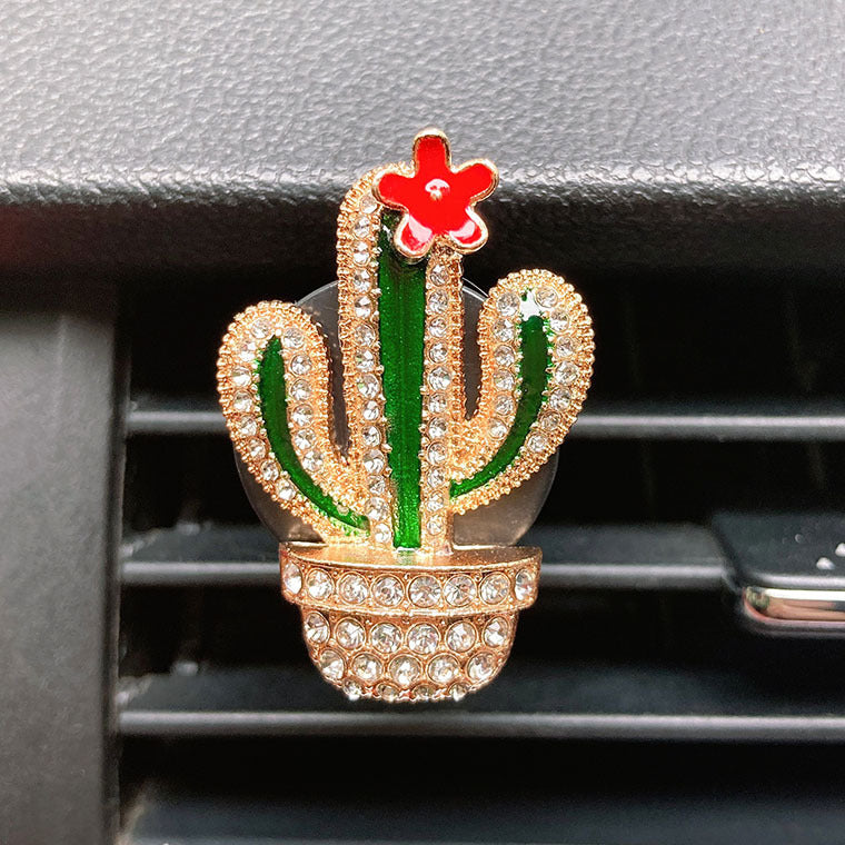 Wholesale Alloy Cactus Car Air Vent Aromatherapy Clip