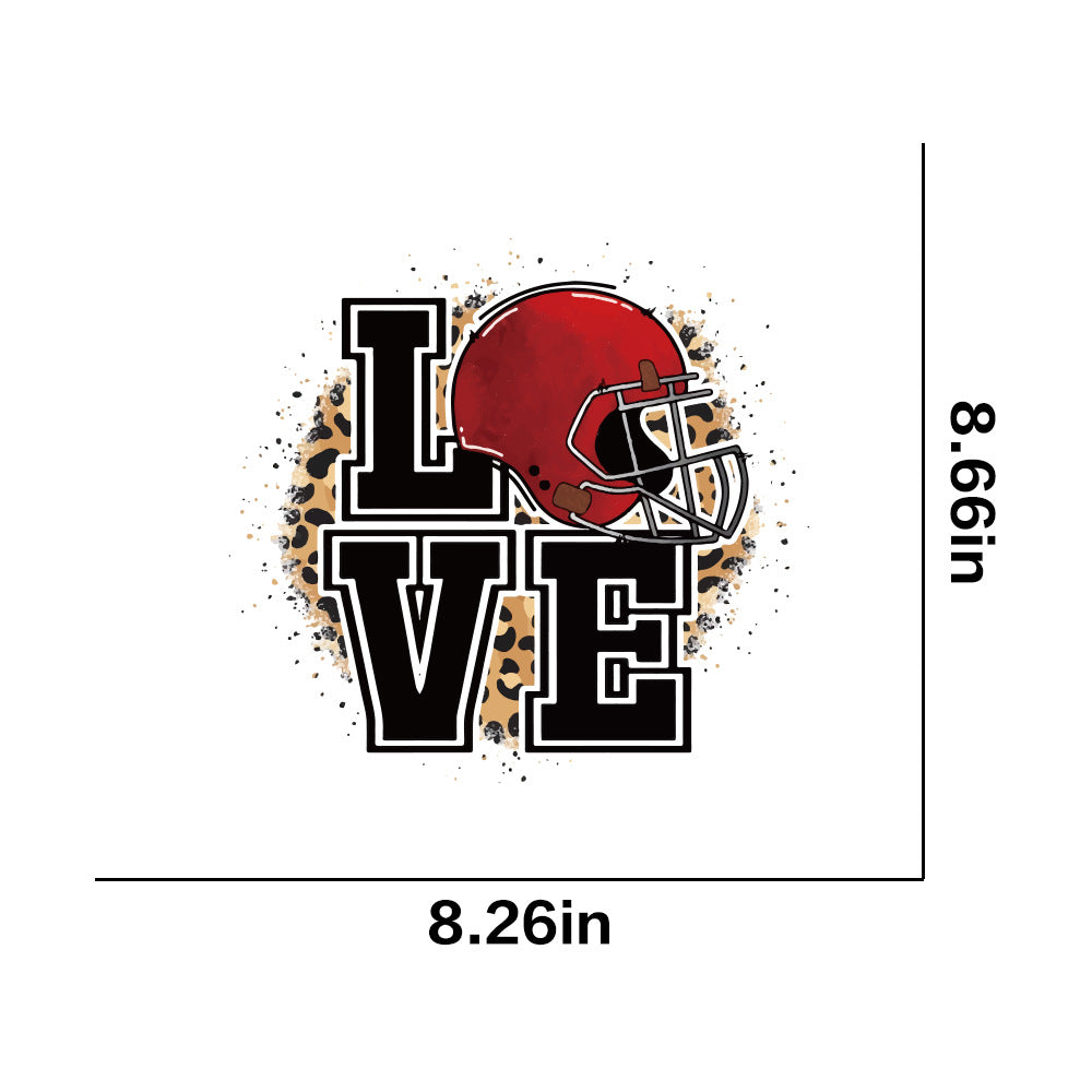 Wholesale 10pcs/pack DIY Printing Pattern Thermal Transfer White Ink Stamping Stickers in stock