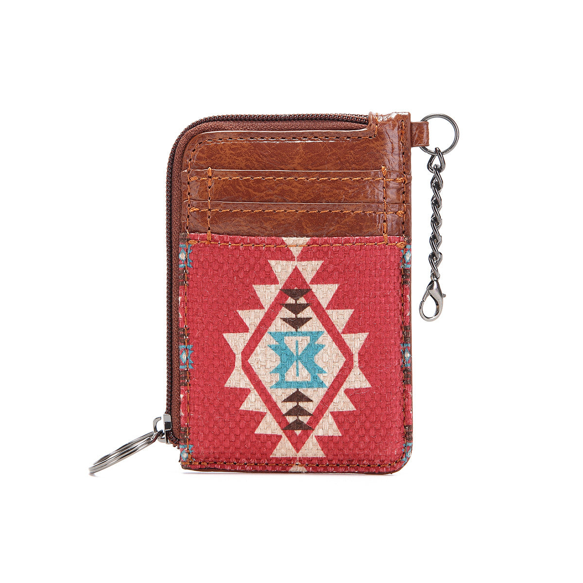 Wholesale Aztec Retro Cotton Linen Western Wallet Bohemian Card Bag Clutch