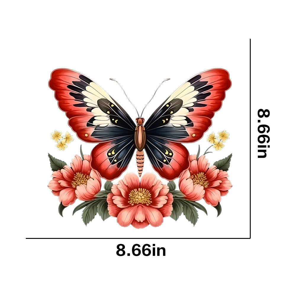 Wholesale Vintage Butterfly  UV DTF Ready to Press Transfers Wraps