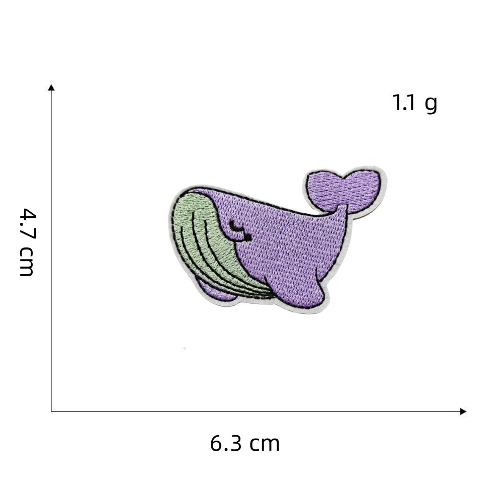 Wholesale Purple Series Iron On Embroidered Patches Decorative Clothing Accessory For Boutique Resale