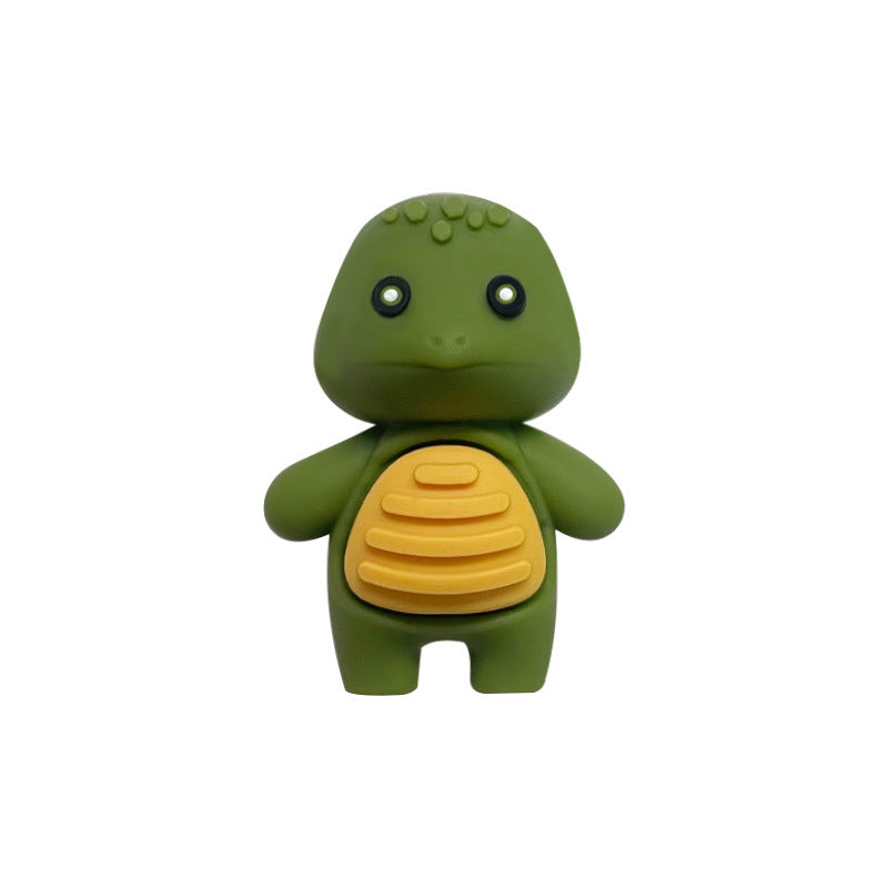 Wholesale 20pcs 3D three-dimensional silicone molar gum beads beaded pen turtle loose beads jewelry