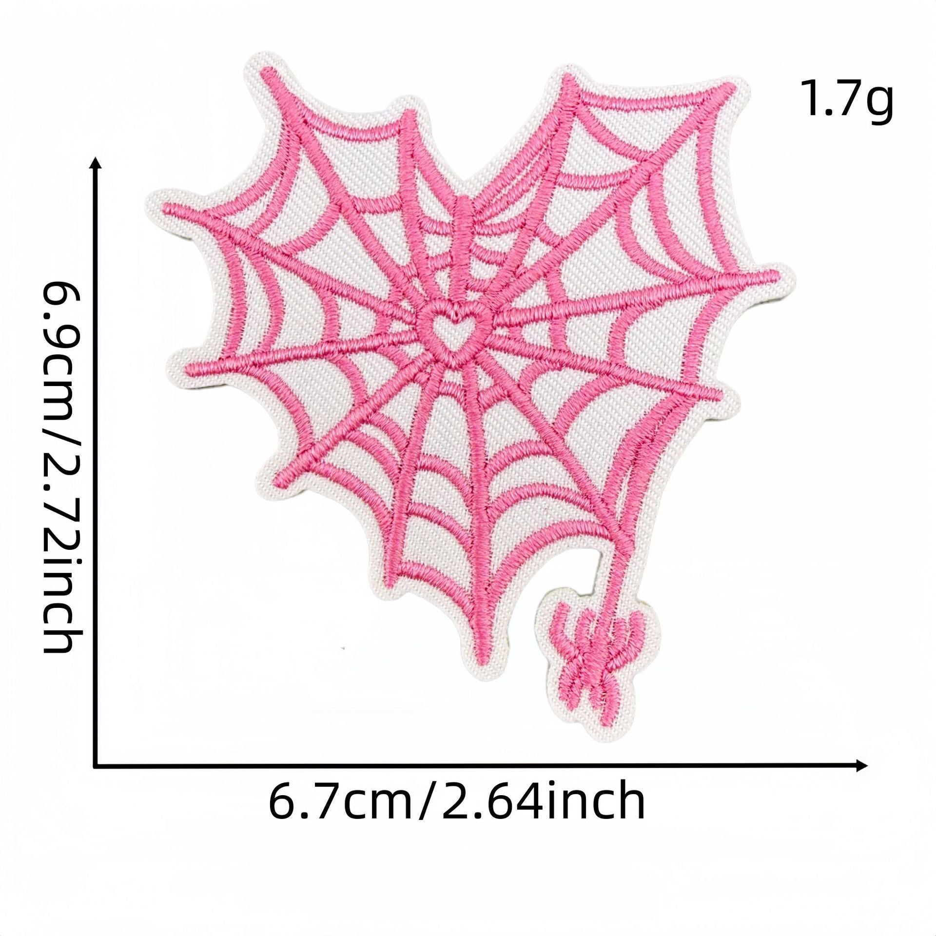 Wholesale Y2K Black Pink Urban Cool Embroidered Patch Set 27Pcs Skull Heart Butterfly DIY Decorative Patches For Clothes Bags Fashion Accessory Gift Resale