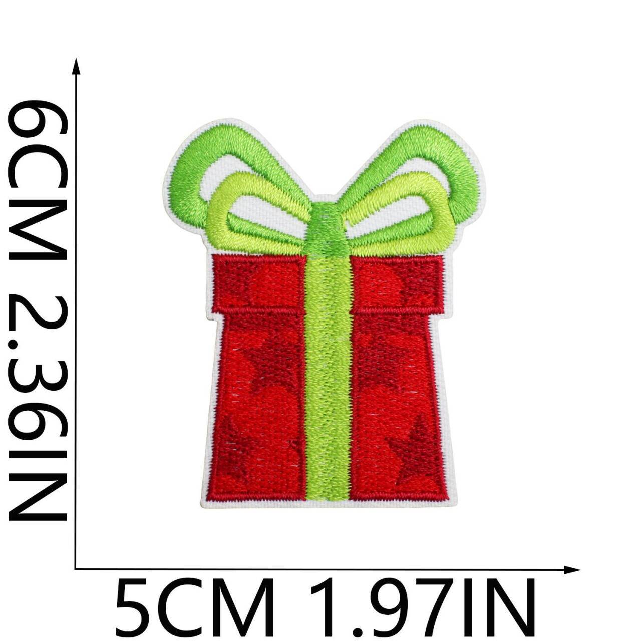 Wholesale Embroidered Christmas Patch Funny Holiday Design Polyester Thread Applique For Clothing Resale  OLY Exclusive