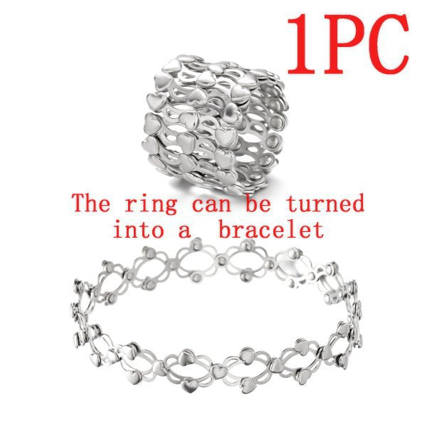 Wholesale Creative Retractable Ring Deformable Copper Bracelet