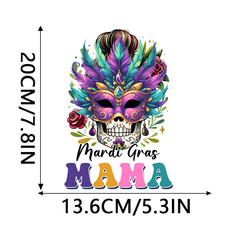 Wholesale 10pcs Carnival Festival  Pattern Clothing  UV DTF Ready to Press Transfers Wraps