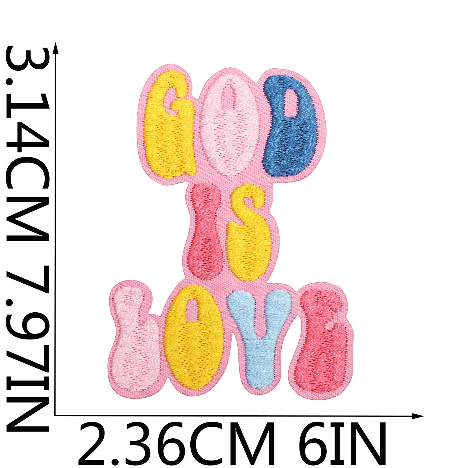 Wholesale Faith-themed embroidered cloth patch Jesus patch