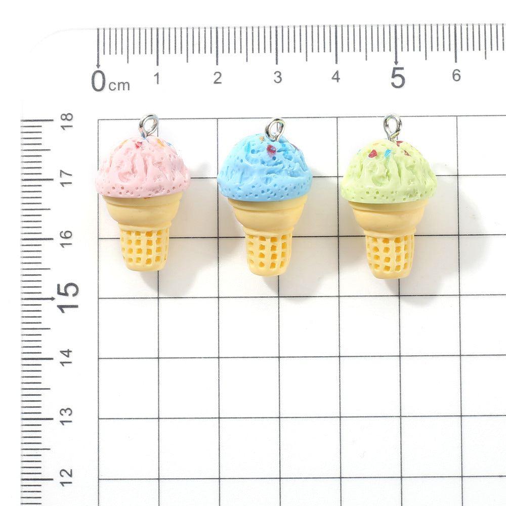 Wholesale 20pcs Ice-cream Silicone Beads