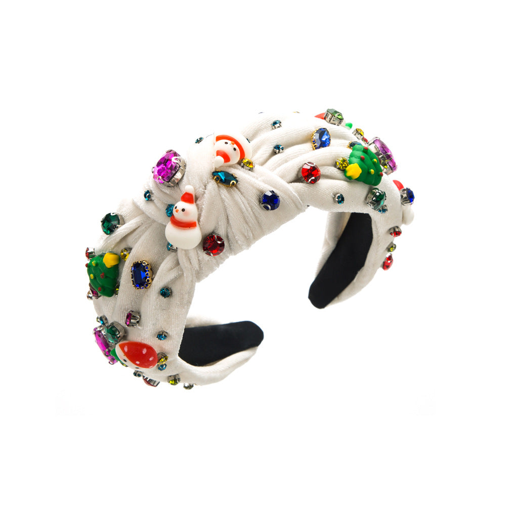 Wholesale Christmas Rhinestone Head Hoop