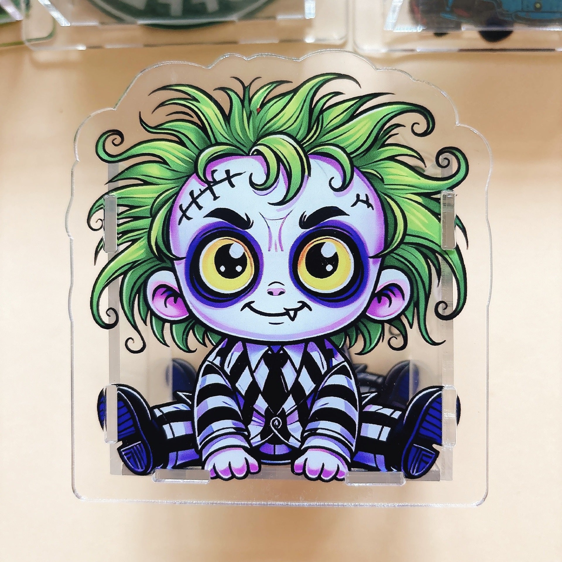 Wholesale  pen holder stationery case acrylic pen case creative gift cosmetic case 10cm