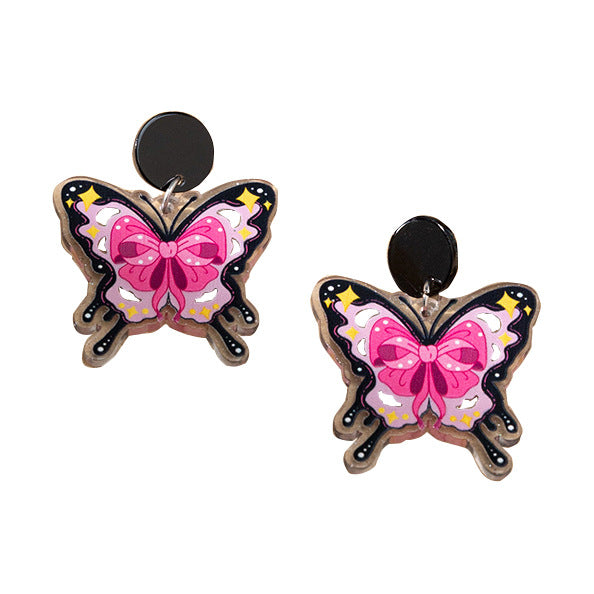 Wholesale Acrylic Butterfly Earrings