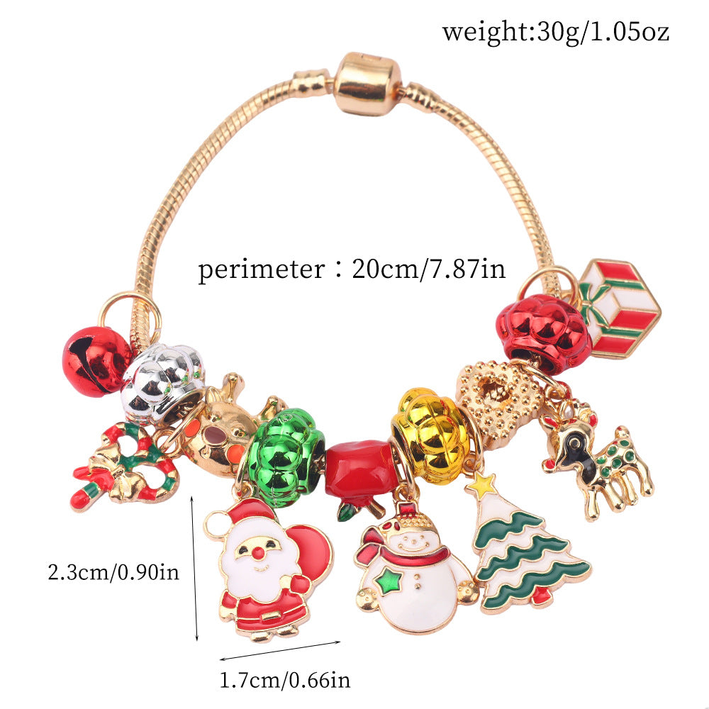 Wholesale Christmas Cartoon Christmas Tree Bracelet