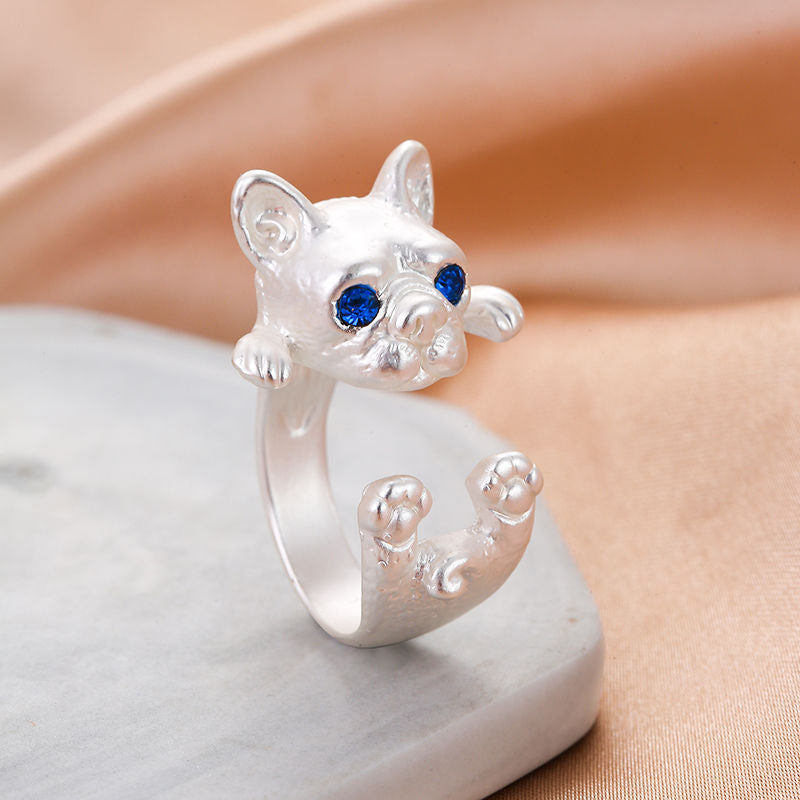 Wholesale Simple cute kitten ring for women