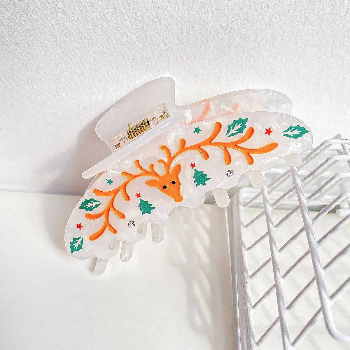 Wholesale Christmas Cartoon Gingerbread Man Acrylic Hair Clips