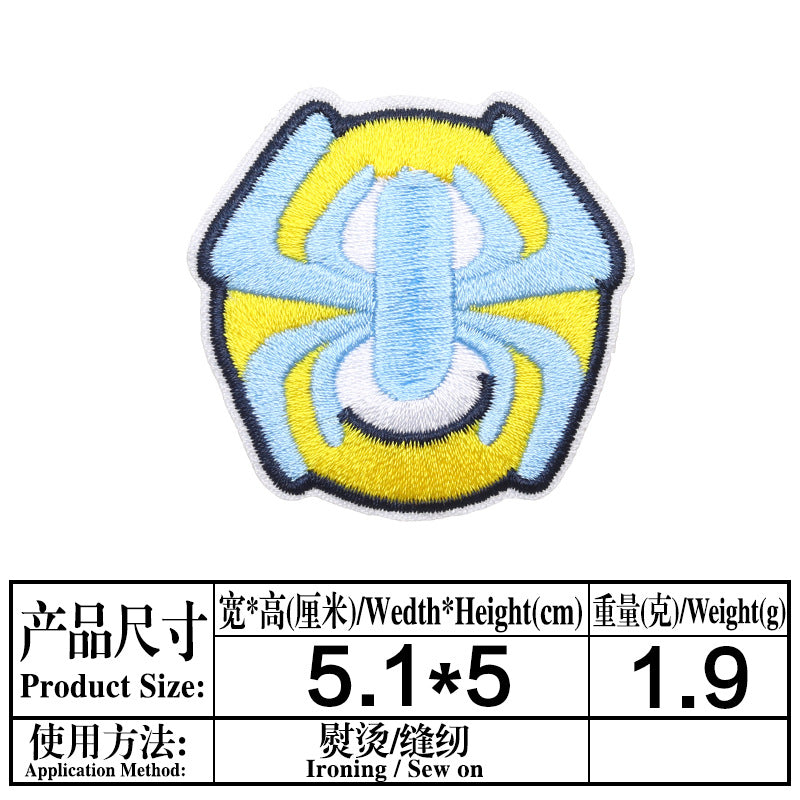Wholesale Cartoon Embroidered Patches Set 20 Styles Twill Applique For Clothing Coat Bag Decor Boutique Resale Accessory OLY Exclusive