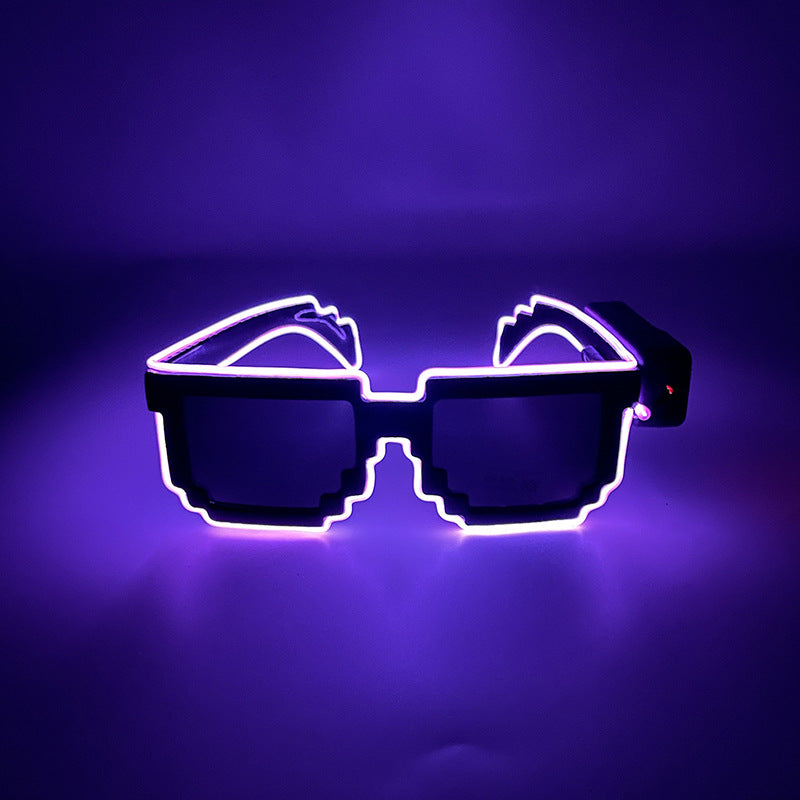 Wholesale Bar nightclub wireless luminous glasses sunglasses party LED disco atmosphere props