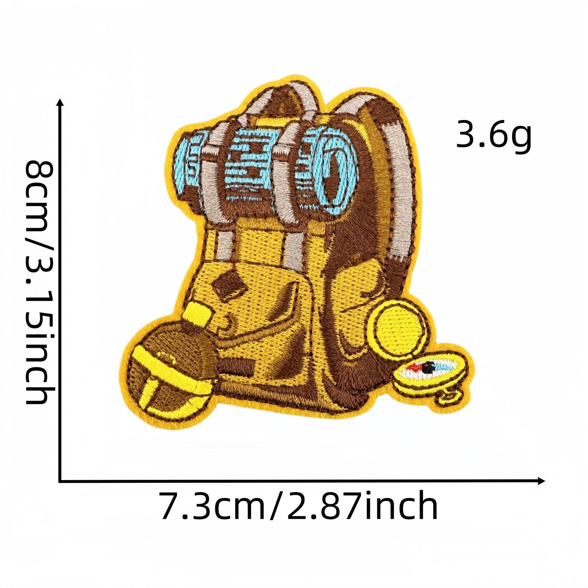 Wholesale  Cartoon Outdoor Scenery Embroidery Cloth DIY Patches Stickers