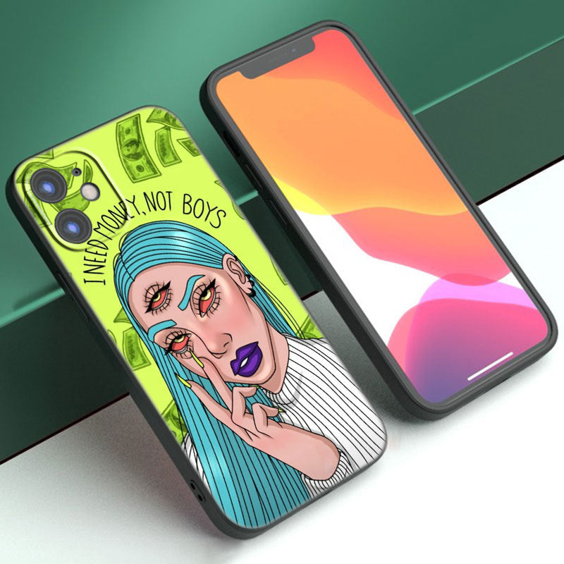 Wholesale Graffiti Girl TPU Phone Cases