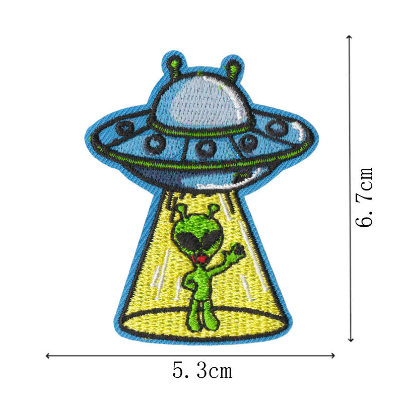 Wholesale Trendy Cute Duck Embroidery Patches Denim DIY Set Of 9 Fashion Craft Supply